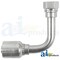 A & I Products HW-FJX90L Female JIC 37 - Swivel - 90 Degree Elbow 8 x4 x2 A-FJX90L-12-12-W - alternate 4